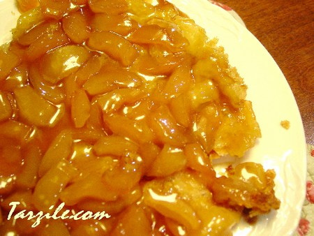 Tarte renversée aux pommes et au sirop d'érable sans oeufs