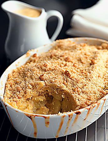 Crumble aux pommes sans oeufs
