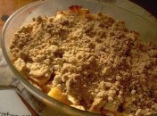 Crumble pommes coings sans oeufs, sans lait, sans arachide
