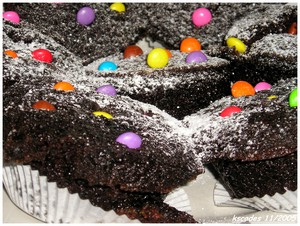 Gâteau fudge à la poudre de cacao, sans oeufs