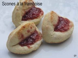 Scones à la framboise sans oeufs