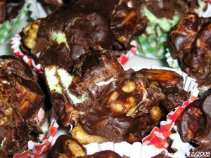 Rocky road clusters, sans oeufs, sans gluten, sans arachide