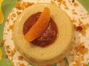 Entremets à la noix de coco et sa crème au pain d’épices sans oeufs