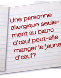 Allergies aux oeufs