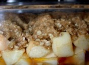 Crumble aux pommes et flocons d&rsquo;avoine sans oeufs