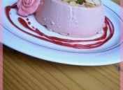 Pink Pana cotta (panacotta) sans oeufs sans gluten