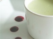 Pana cotta / panacotta chocolat blanc thé vert sans oeufs sans gluten