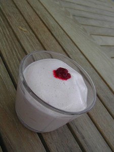 Mousse citron framboises sans œufs sans gluten