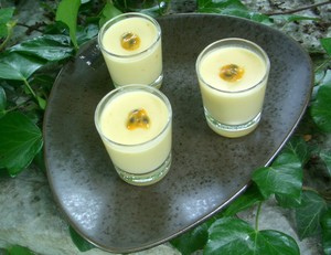 Panacotta (Pana cotta) à la passion sans gluten