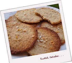 Scottish Oatcakes sans œufs sans lait