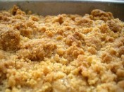 Crumble pommes noisettes sans oeufs
