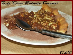 Tartelettes chocolat noisettes caramel sans oeufs