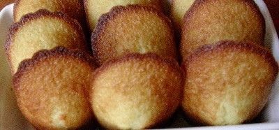 Madeleines au miel de romarin sans lait sans gluten