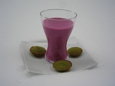 Mousse d'airelles soyeuse sans oeufs, sans lait, sans gluten