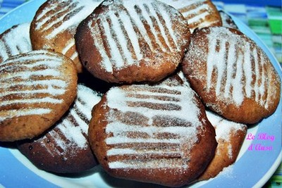 Sablés aux noix et aux raisins sans oeufs