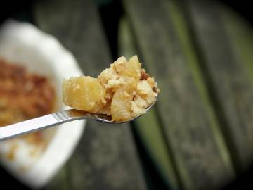 Crumble ananas noix de coco, sans oeufs