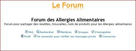 Forum des allergies alimentaires