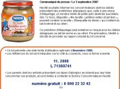 Nestlé rappelle des petits pots pour bébés – Risque pour bébés allergiques