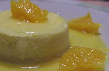 Panacotta (Pana cotta) orange et pain d'épices sans oeufs