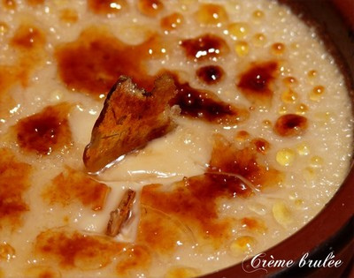 Crème brûlée à l'agar agar sans oeufs sans gluten
