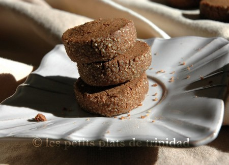 Sablés diamants au chocolat sans oeufs