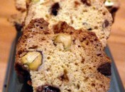 Biscottis aux pistaches et aux pépites de chocolat sans lait