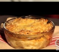Gratin de pâtes légumes et tofu sans gluten
