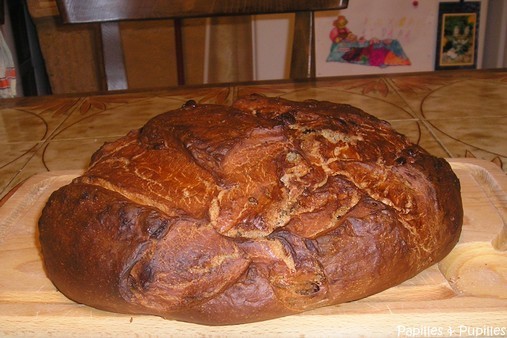 Pain au chocolat et au praliné