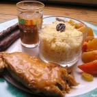 Couscous dans l'assiette