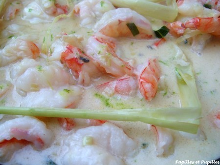 Crevettes à la thai Crevettes à la thai
