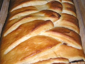Brioche au nutella à la sortie du four
