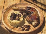 Pintade aux champignons et aux céréales gourmandes Pintade aux champignons et céréales gourmandes