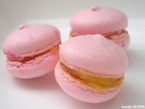 Macarons au lemon curd
