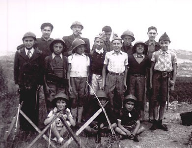 Photo d'une famille - période de guerre