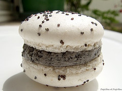 Macarons pavot sésame noir