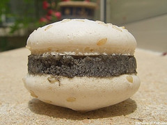 macarons sésame noir