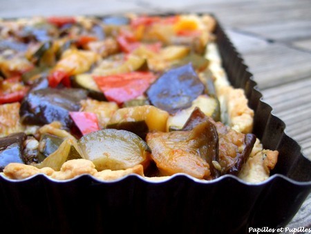 Tarte aux légumes confits