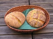 Pain à la farine de maïs et aux graines de lin
