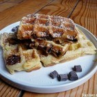 Gaufres choco noix de coco banane