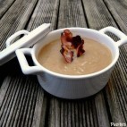 Velouté de châtaignes au lard croustillant