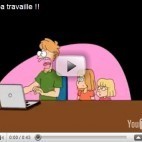 Papa travaille