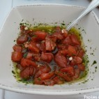 salsa à la tomate et au persil