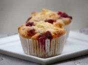Muffins framboises nectarine chocolat blanc Muffins au chocolat blanc, framboises et nectarines