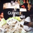 Photo d'une publicité Guinness prise dans les rues de Dublin, Irlande