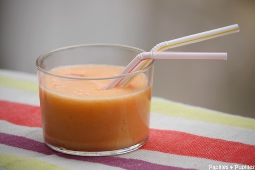 Smoothie melon pêches Smoothie melon pêches