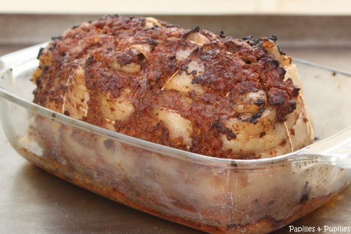 Rôti d'agneau au délice de tomates confites 