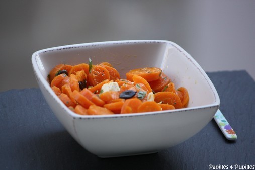 Salade de carottes à la feta et aux graines de courge
