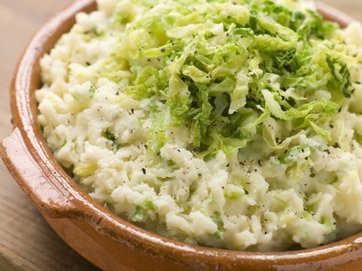 Colcannon - purée de pommes de terre et chou vert