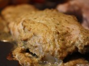 Quasi de veau à la purée d’olives concassées