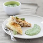 Brick de ris de veau et purée de persil